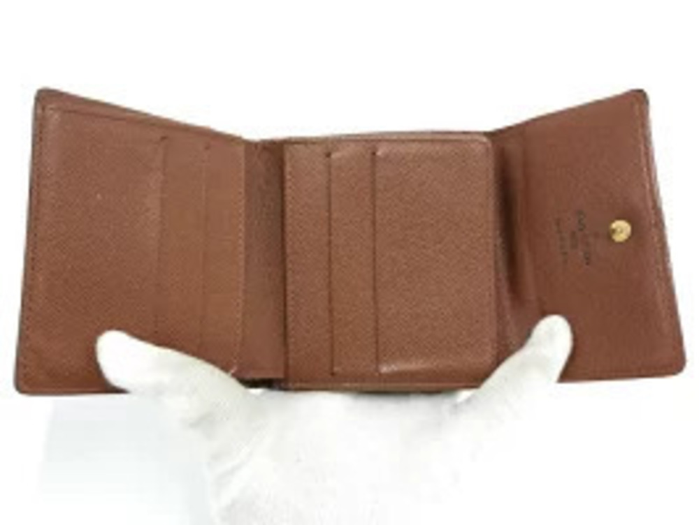 Louis Vuitton Bi Monogram Elise wallet Portefeuille fold Brown